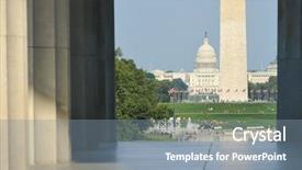  Presentation with lincoln - Presentation theme enhanced with golden rule - washington dc - national mall background and a seafoam green colored foreground