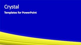  Presentation with sky blue and golden yellow - Amazing PPT theme having golden sand dunes and blue backdrop and a black colored foreground