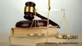 Presentation with legal - Slides enhanced with golden scales of justice gavel background and a coral colored foreground