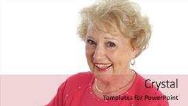  Presentation with beautiful black women smiling - Cool new theme with golden sixties - sweet beautiful senior lady smiling backdrop and a red colored foreground