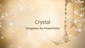  Presentation with free christmas - Theme enhanced with golden stars and free background and a lemonade colored foreground