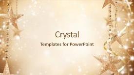  Presentation with free christmas - Colorful slides enhanced with golden stars and free backdrop and a cream colored foreground