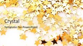  Presentation with confetti - Colorful presentation enhanced with view of the alaskan oil backdrop and a tawny brown colored foreground.