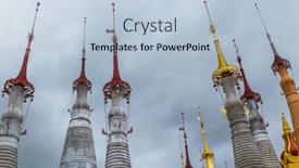  Presentation with golden - Audience pleasing PPT layouts consisting of golden-stupas-shwe-inn-thein backdrop and a lemonade colored foreground