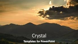  Presentation with golden light - Amazing theme having golden-sunset-in-carpathian-mountains backdrop and a dark gray colored foreground