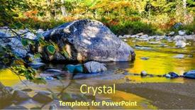  Presentation with new river valley virginia - PPT layouts enhanced with golden-swift-river-with-morning background and a tawny brown colored foreground