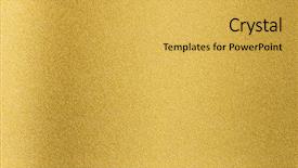  Presentation with abstract gold - Colorful PPT theme enhanced with golden texture backdrop and a yellow colored foreground