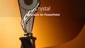  Presentation with golden trophy cup - Presentation theme consisting of golden-trophy-cup-and-medal background and a wine colored foreground