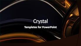  Presentation with wires - Beautiful presentation featuring golden wires 1 abstract backdrop and a black colored foreground