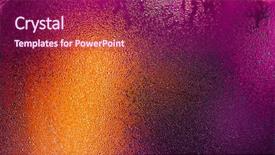  Presentation with water glass - Slide set enhanced with water drops on wet glass background and a violet colored foreground