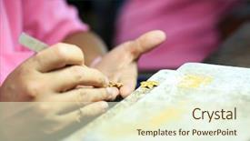  Presentation with thai - Amazing presentation theme having goldsmith working with a thai backdrop and a cream colored foreground