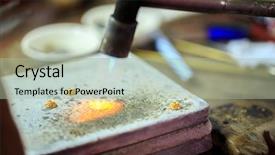  Presentation with thai - Colorful slides enhanced with goldsmith working with a thai backdrop and a  colored foreground