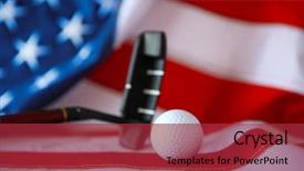  Presentation with club - Slide deck featuring  background and a  colored foreground