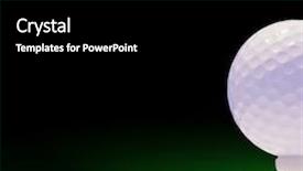  Presentation with grad ball - Slides enhanced with golf ball and tee background and a black colored foreground