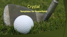  Presentation with rough - PPT layouts featuring golf-ball-in-the-rough and a tawny brown colored foreground