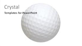  Presentation with golf - Beautiful slide deck featuring golf-ball-isolated-on-white backdrop and a white colored foreground