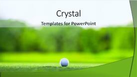  Presentation with rustic wedding green gold - Amazing PPT layouts having golf ball on a green backdrop and a cool aqua colored foreground