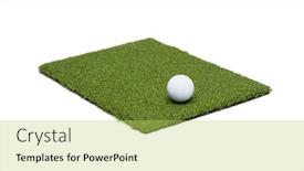  Presentation with golf - Slides having golf-ball-resting-on-section background and a yellow colored foreground
