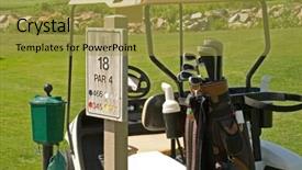 Presentation with course - Beautiful PPT layouts featuring golf-course-and-senior-golfers backdrop and a gold colored foreground