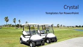  Presentation with golf trip - Amazing theme having golf course in the algarve backdrop and a  colored foreground