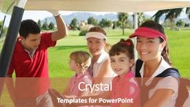  Presentation with mothers - Presentation having golf course mothers and daughters background and a coral colored foreground