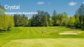 Presentation with rustic wedding green gold - PPT theme enhanced with golf course with gorgeous green background and a teal colored foreground