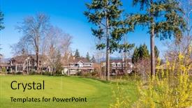  Presentation with green real estate - Amazing presentation having golf course with gorgeous green backdrop and a gold colored foreground