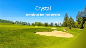  Presentation with rustic wedding green gold - Cool new slides with golf course with gorgeous green backdrop and a gray colored foreground