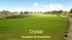  Presentation with course - Slides enhanced with golf course background and a tawny brown colored foreground