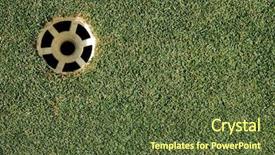  Presentation with text holy week - Cool new presentation theme with golf hole area on right backdrop and a  colored foreground