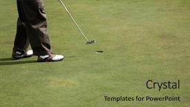  Presentation with golf - Presentation with golf is loved by million background and a yellow colored foreground