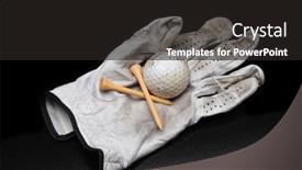  Presentation with golf - Theme having golf-still-life-a-used background and a dark gray colored foreground