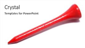  Presentation with isolated paw prints over white - Audience pleasing presentation theme consisting of golf tee isolated over white backdrop and a  colored foreground