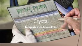  Presentation with music score - Slides enhanced with golfer-marking-score-on-scorecard background and a coral colored foreground