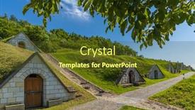  Presentation with unesco - Presentation theme enhanced with gombos-hegyi-pincesor-in-hercegkut background and a tawny brown colored foreground