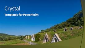  Presentation with hungary - Theme having gombos-hegyi-pincesor-in-hercegkut background and a dark gray colored foreground