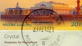  Presentation with stock exchange - Slide deck consisting of gomel-belarus-13-october-2017 background and a  colored foreground