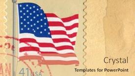  Presentation with united states flag - 