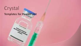  Presentation with hormone - Presentation theme having gonadotropin-releasing-hormone-gnrh-test background and a coral colored foreground