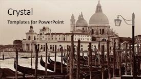  Presentation with santa - Cool new theme with gondola and santa maria della backdrop and a  colored foreground