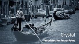  Presentation with dentinal tubules root canal - Colorful presentation theme enhanced with gondola in canal in venice backdrop and a  colored foreground