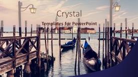 Presentation with venice - PPT theme featuring gondola-ride-in-venice-italy background and a lemonade colored foreground