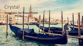  Presentation with venice - PPT layouts consisting of gondola-station-in-venice-italy background and a lemonade colored foreground