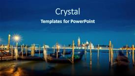  Presentation with nurse in night duty - Slide set enhanced with gondolal-at-night-and-san background and a ocean colored foreground