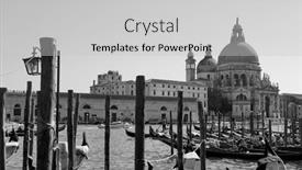  Presentation with black church - Audience pleasing slide set consisting of gondolas-and-the-santa-maria backdrop and a light gray colored foreground