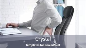  Presentation with good posture - Amazing presentation theme having good - posture concept man suffering backdrop and a gray colored foreground