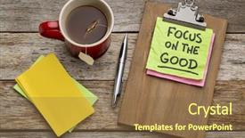  Presentation with good byes - Beautiful presentation theme featuring good advice or reminder - sticky backdrop and a violet colored foreground