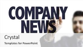  Presentation with company - Cool new PPT layouts with good bad internet - business man pointing the text backdrop and a white colored foreground