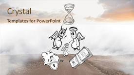  Presentation with banking - Colorful PPT layouts enhanced with good banking vs bad banking backdrop and a lemonade colored foreground