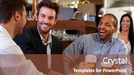  Presentation with beer - Audience pleasing presentation design consisting of good bars - happy young businessmen drinking beer backdrop and a tawny brown colored foreground